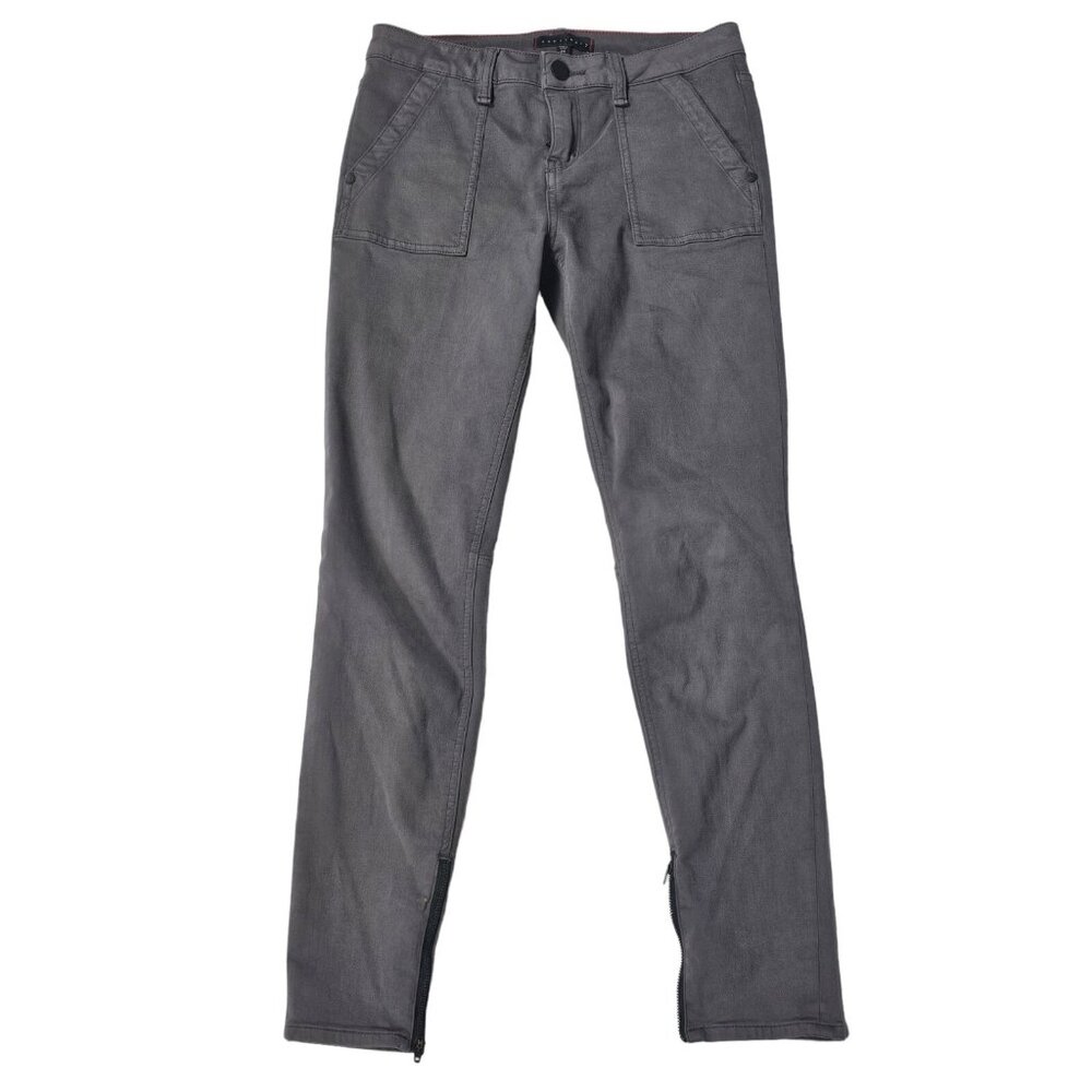 Sanctuary Pants Size 26 x 27 Gray Zipper Ankle Womens Skinny